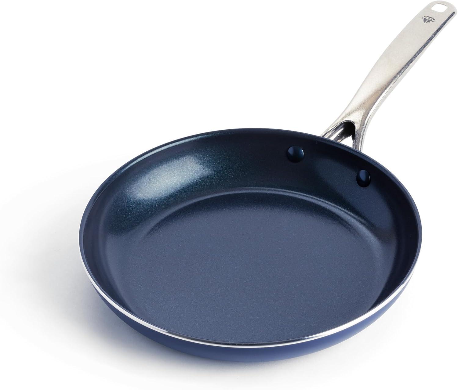 image:imageBlue Diamond Cookware Diamond Infused Ceramic Nonstick 11 Frying Pan Skillet Induction PFASFree Dishwasher Safe Oven Safe BlueBlue