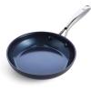 image:imageBlue Diamond Cookware Hard Anodized Ceramic Nonstick 10 Piece Cookware Pots and Pans Set NonToxic PFASFree Dishwasher and Oven Safe Durable Even Heating Metal Utensil Safe GrayGray