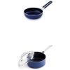 image:imageBlue Diamond Cookware Healthy Ceramic Nonstick Mini Egg Pan amp 2QT Saucepan Pot with Lid PFASFree Dishwasher Safe Oven Safe Blue