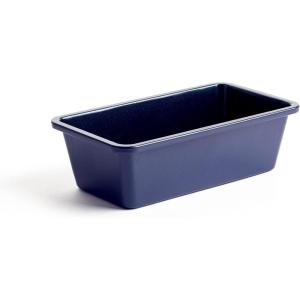 Blue Diamond Bakeware Diamond Infused Ceramic Nonstick, 9″ Round Cake Baking Pan, Dishwasher and Freezer Safe, PFAS-Free, Blue(9″ Loaf Pan)